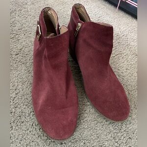 Vionic Wide Suede Ankle Booties